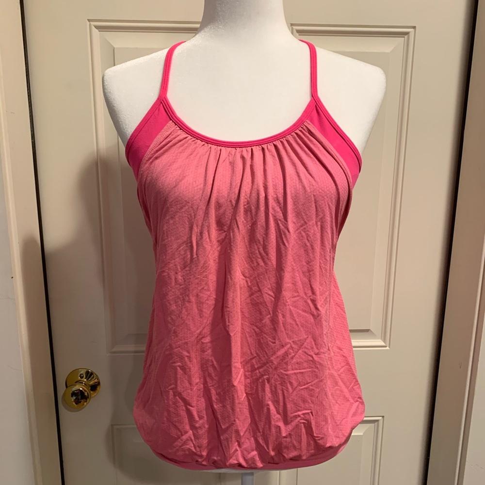 Lululemon Light/Neon Racerback w/ Built-in Bra 6